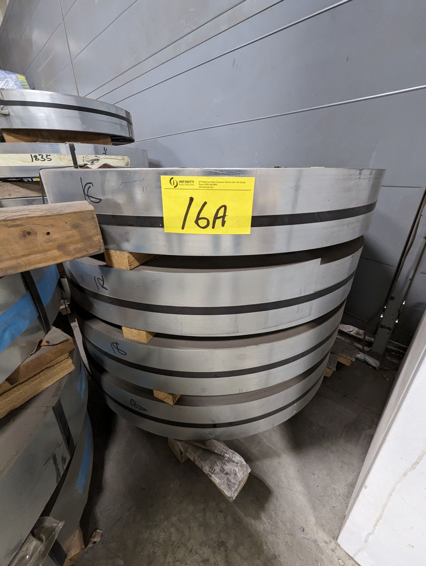 LOT OF (18) STEEL COILS, 18-24GA, APPROX. 5" SLIT WIDTH (RIGGING FEE $100) - Image 9 of 13
