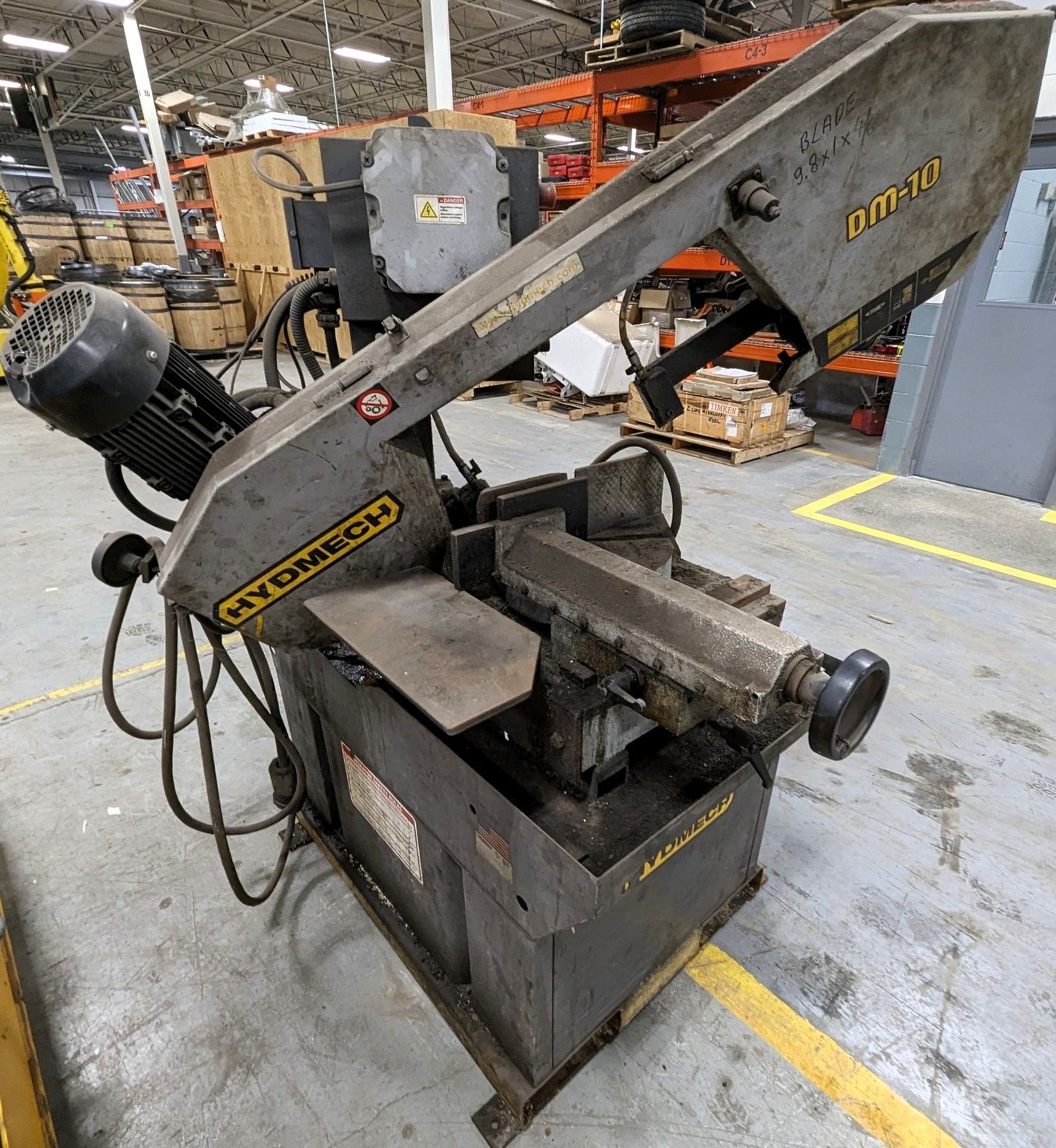 HYD-MECH DM-10 DOUBLE MITER HORIZONTAL BANDSAW, S/N XXX01161204 (RIGGING FEE $100) - Image 2 of 6