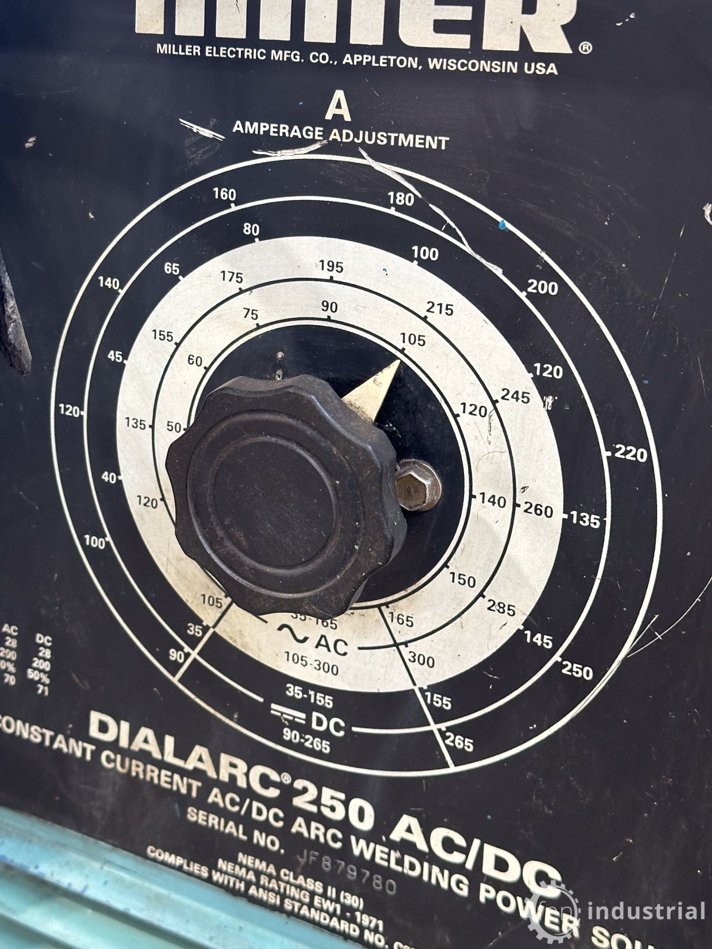 MILLER DIALARC 250 AC/DC WELDER (LOCATED IN BRANTFORD, ONTARIO) - Image 7 of 7