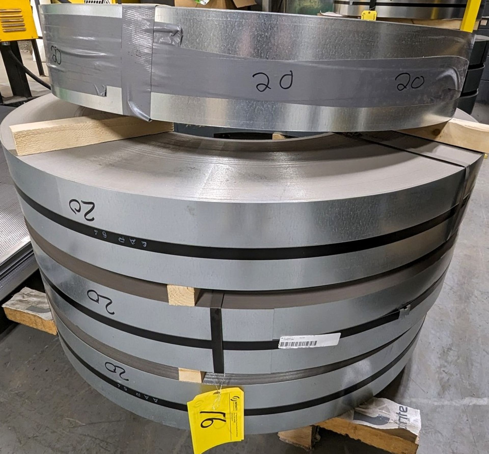 LOT OF (13) STEEL COILS, 18-24GA, APPROX. 5" SLIT WIDTH (RIGGING FEE $100) - Image 2 of 12