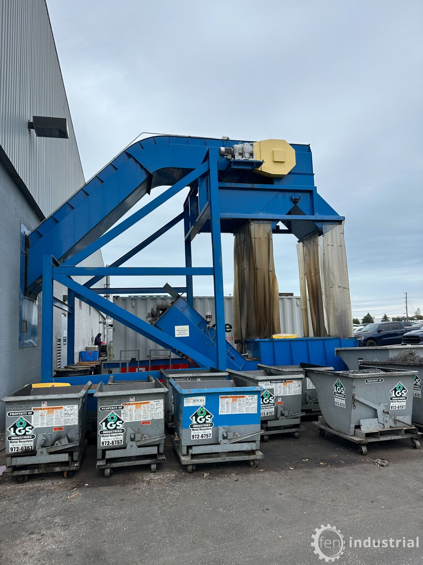 2022 FULLY AUTOMATED SCRAP RECOVERY CONVEYOR SYSTEM, 36"W CONVEYOR (LOCATED IN MELBOURNE,