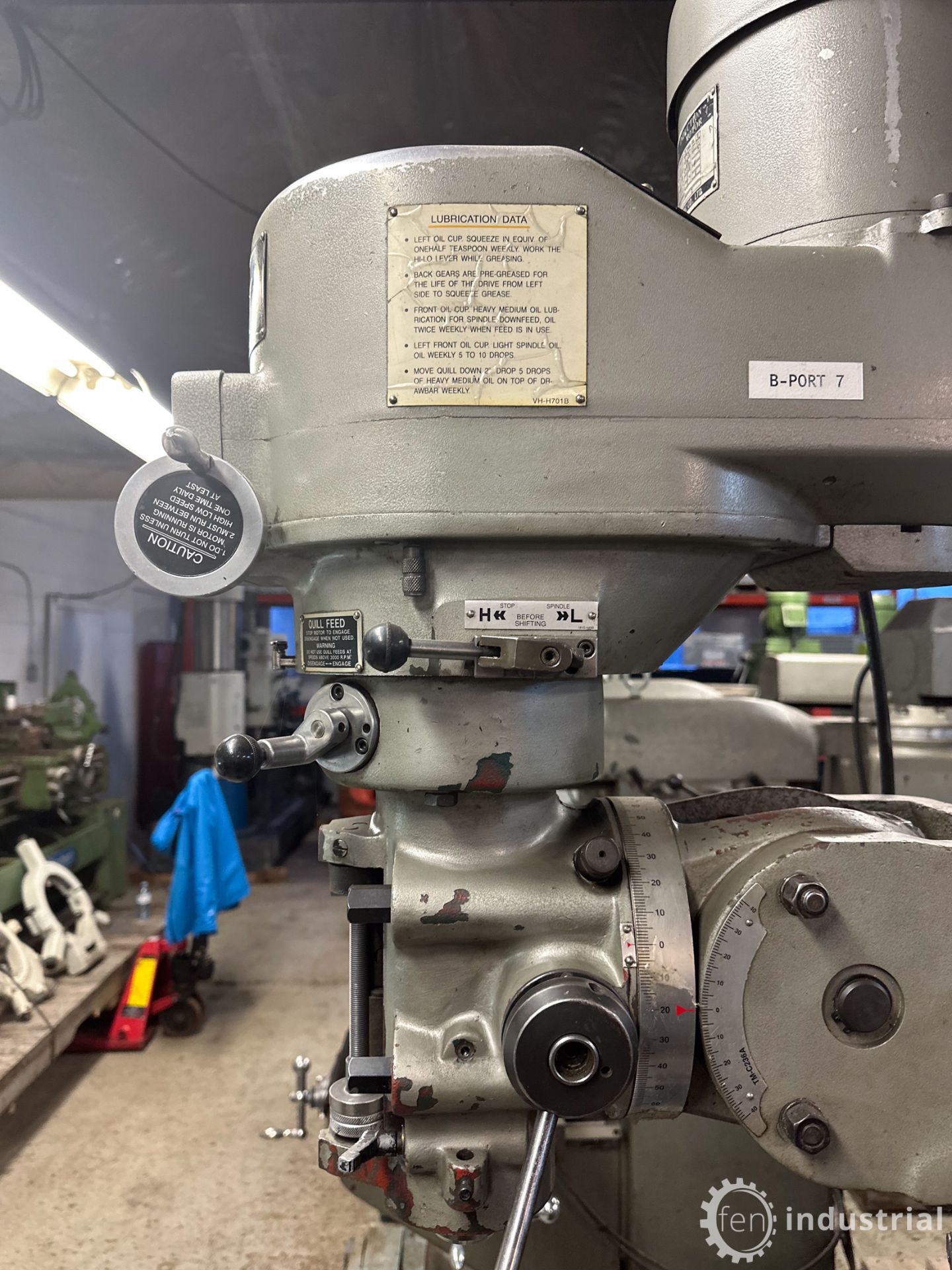FIRST LC-1-1/2VS VERTICAL MILLING MACHINE, SPEEDS TO 4,500 RPM (#4, LOCATED IN BRANTFORD, - Image 7 of 26