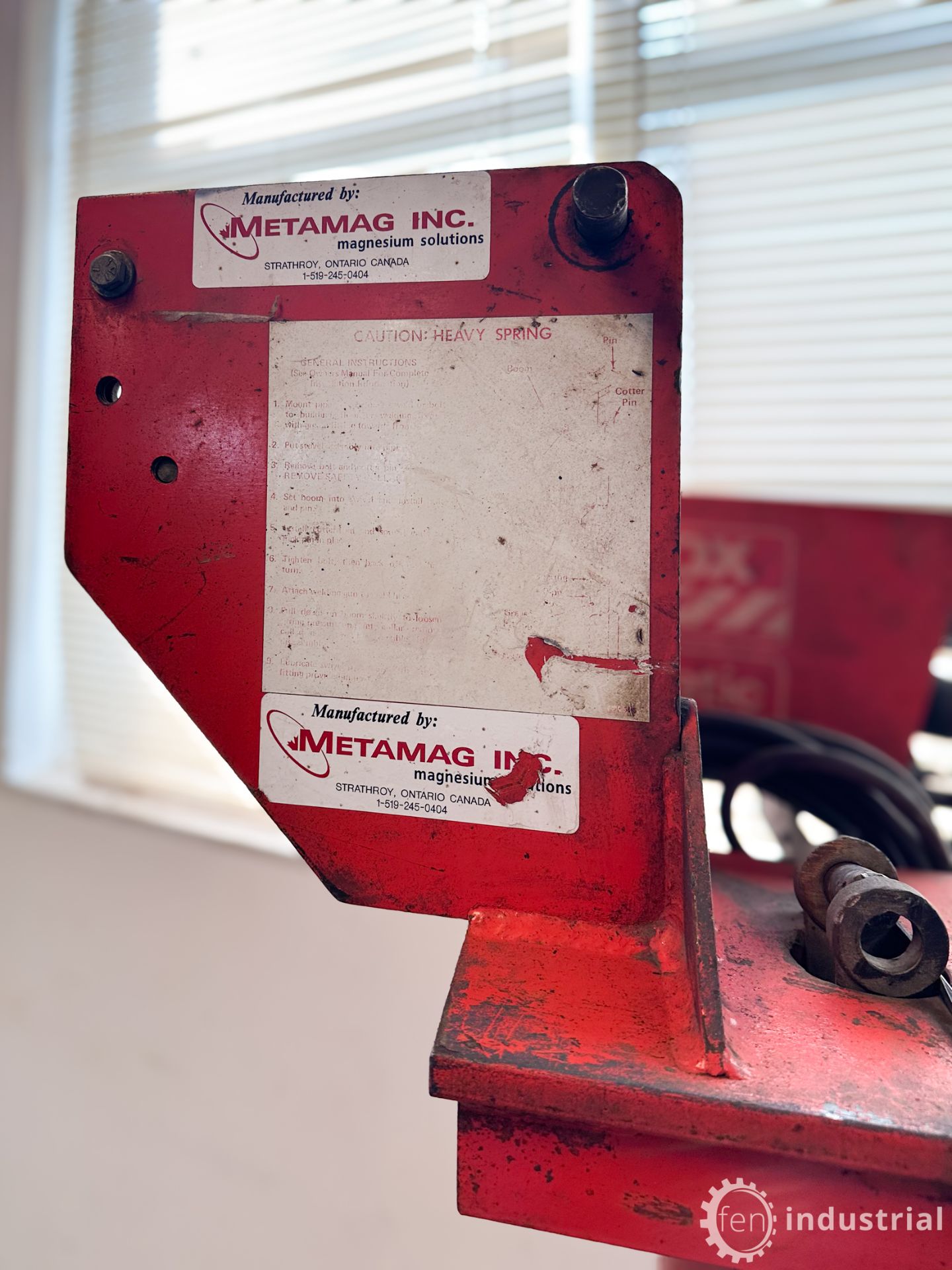 WELDING BOOM W/ CANOX MIGMATIC WIRE FEEDER (LOCATED IN BRANTFORD, ONTARIO) - Image 10 of 10