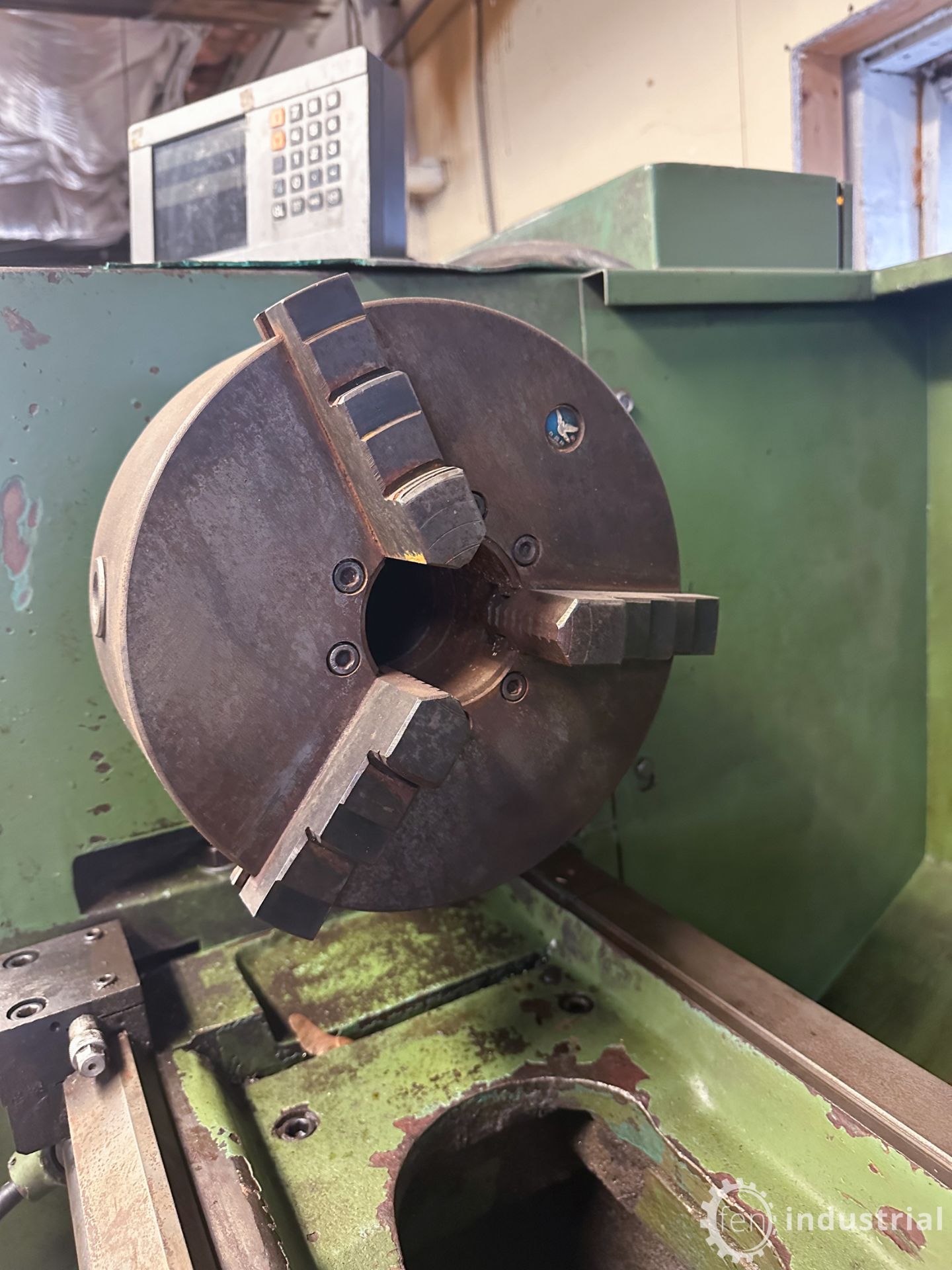 DARBERT ENGINE LATHE, HEIDENHAIN 2-AXIS DRO, 10" 3-JAW CHUCK, 12" SWING, 82" BED, 2" BORE, - Image 21 of 22