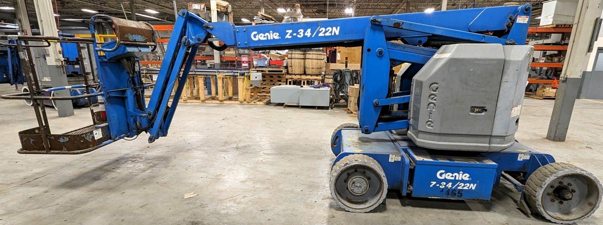 2007 GENIE Z34/22-N ARTICULATED BOOM, 34'-4" MAX WORKING HEIGHT, 22'-4" MAX PLATFORM REACH, - Image 5 of 15