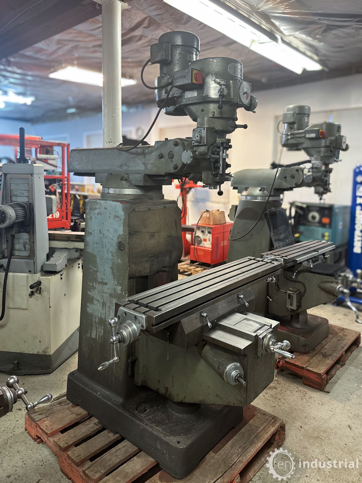 FIRST VERTICAL MILLING MACHINE, HEIDENHAIN 2-AXIS DRO, SPEEDS TO 4,500 RPM (#6, LOCATED IN