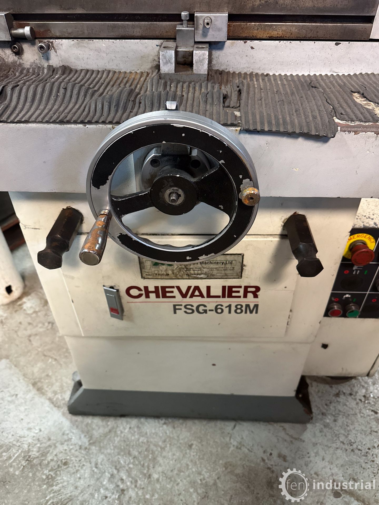 CHEVALIER FSG-618M MANUAL SURFACE GRINDER, WALKER MAGNETICS 6" X 18" MAGNETIC CHUCK, S/N - Image 7 of 22