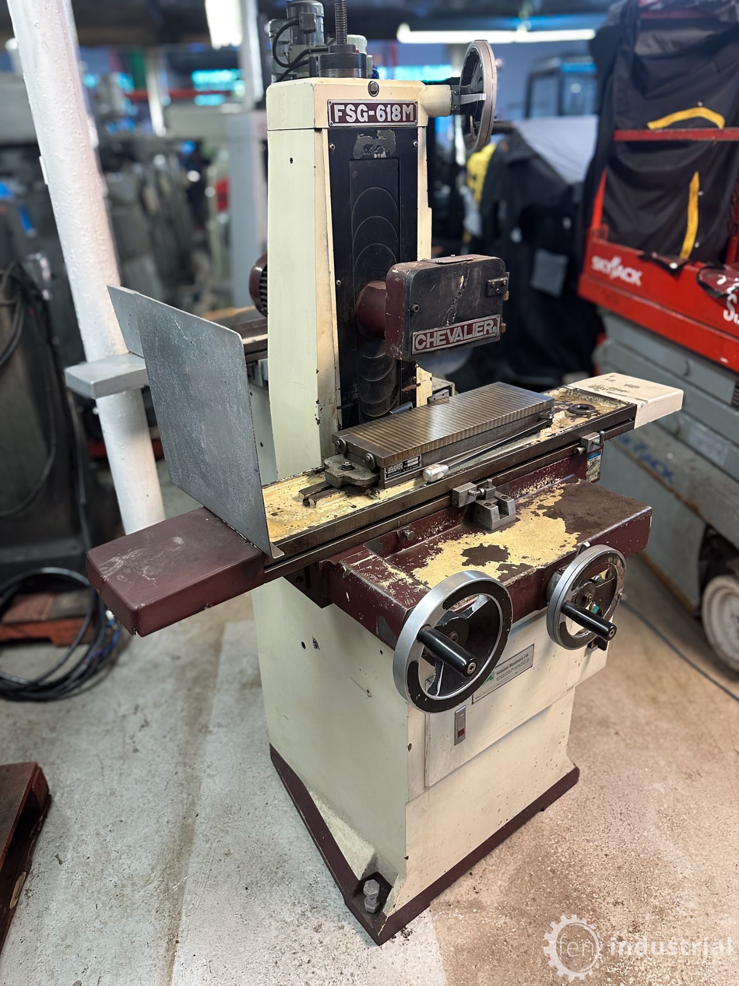 CHEVALIER FSG-618M MANUAL SURFACE GRINDER, WALKER HAGOU MAGNETICS 6" X 18" MAGNETIC CHUCK (#8, - Image 14 of 25