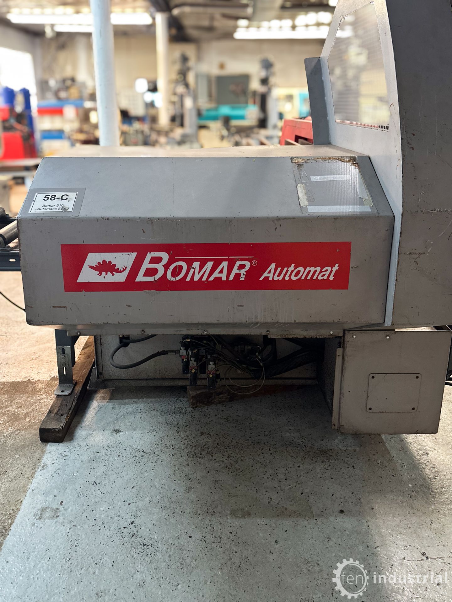 BOMAR AUTOMAT 510.330GA HORIZONTAL AUTOMATIC BAND SAW WITH CONVEYOR (#20, LOCATED IN BRANTFORD, - Image 10 of 24