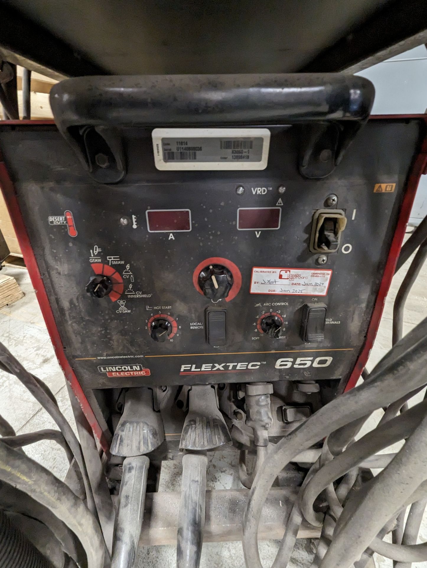 LINCOLN ELECTRIC FLEXTEC 650 WELDER, CODE 11814, S/N U1140600036, ORDER K3060-1 13898418 W/ - Image 4 of 9