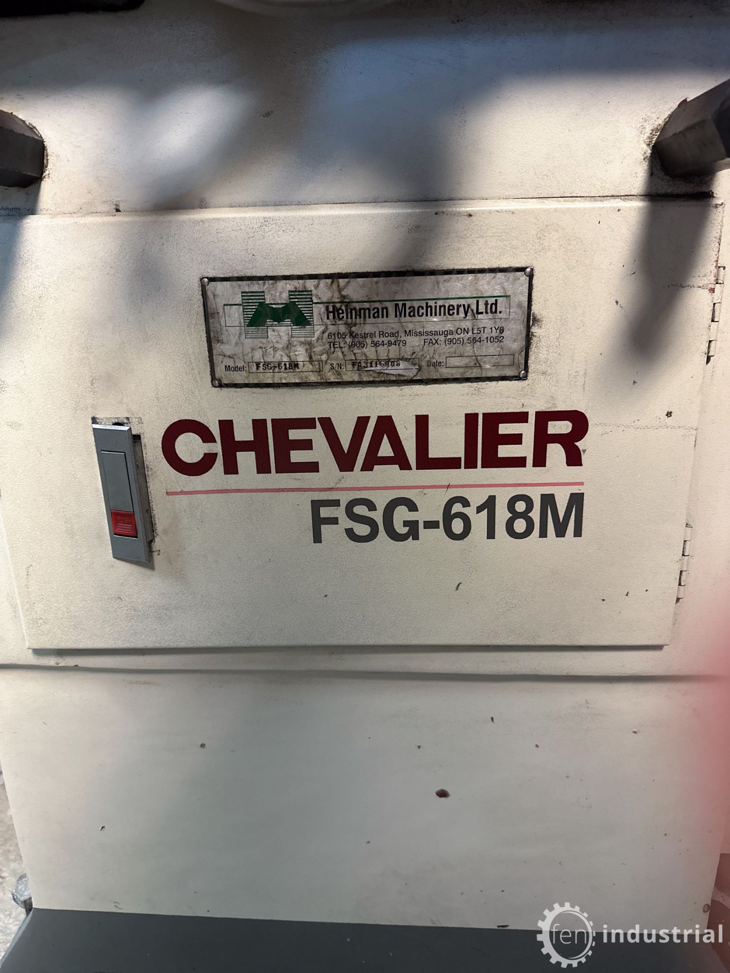 CHEVALIER FSG-618M MANUAL SURFACE GRINDER, WALKER MAGNETICS 6" X 18" MAGNETIC CHUCK, S/N - Image 8 of 22