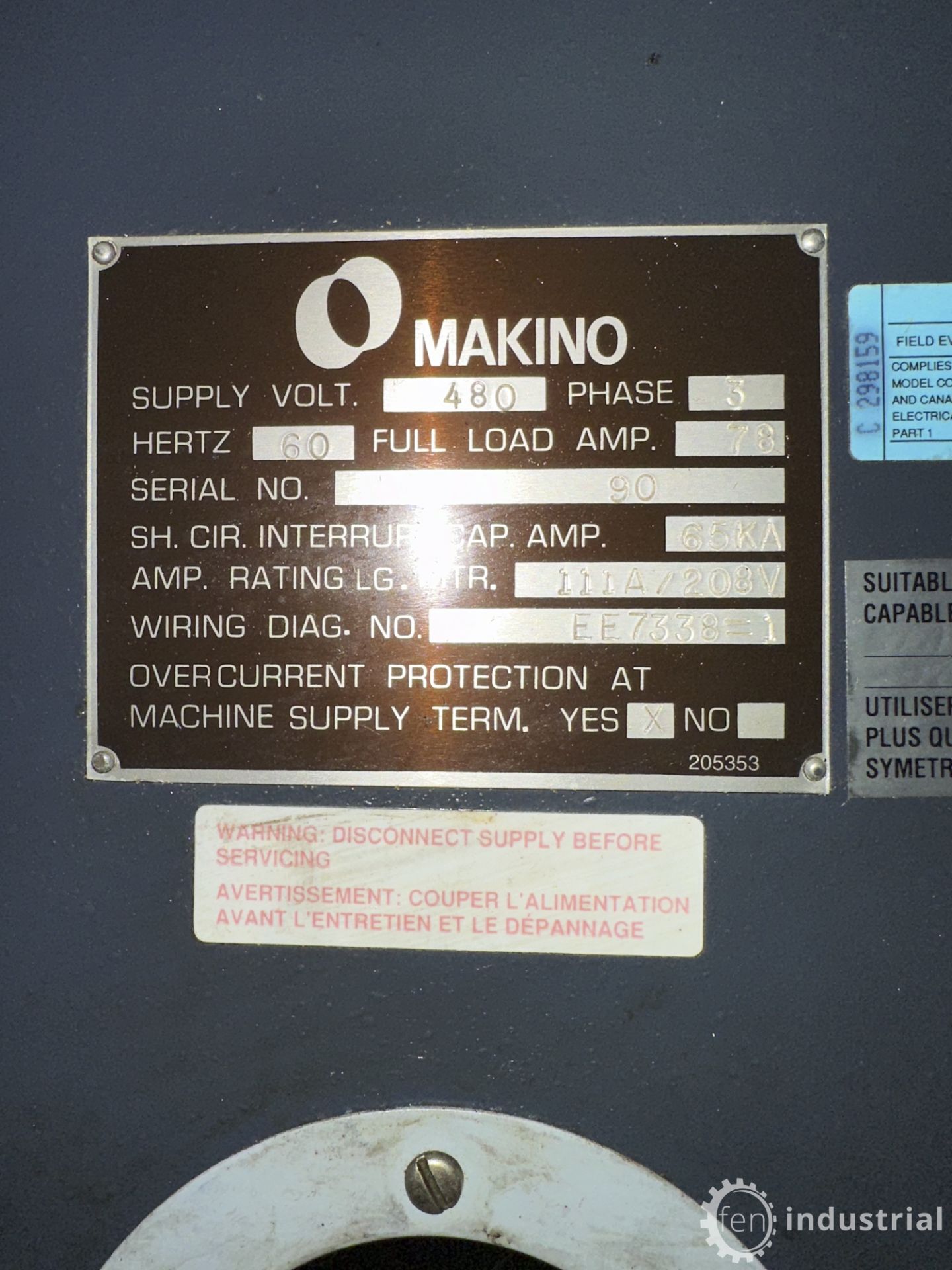 MAKINO A66 CNC HORIZONTAL MACHINING CENTER, PROFESSIONAL 3 CNC CONTROL (AS-IS, LOCATED IN - Image 9 of 39