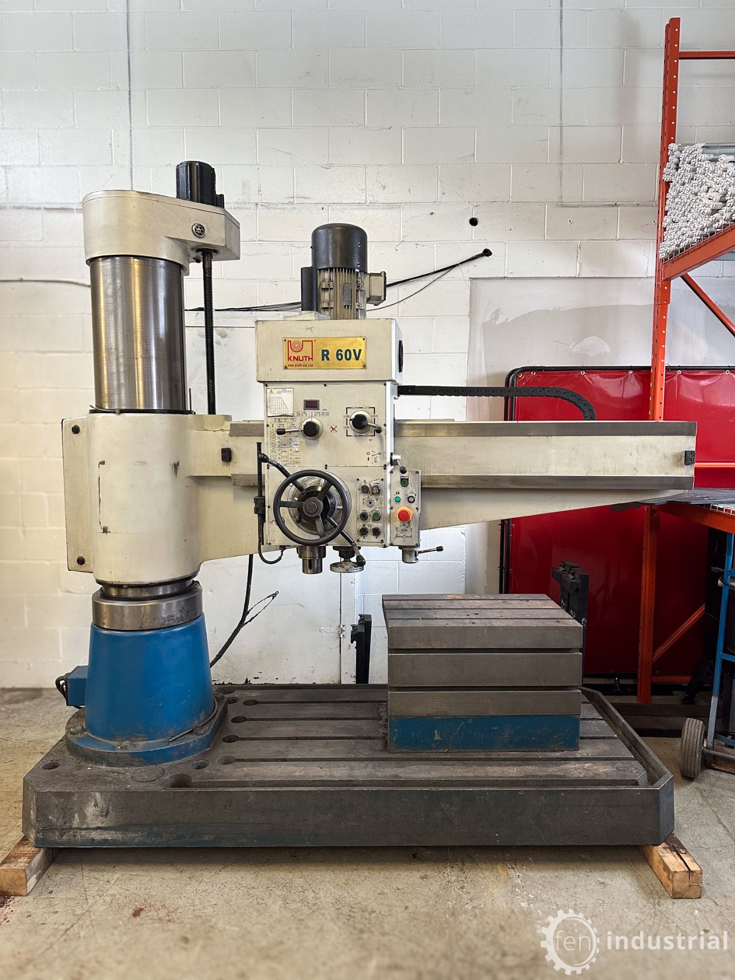 2013 KNUTH R 60V RADIAL ARM DRILL, 6’ ARM, BOX TABLE, S/N 3098 (LOCATED IN BRANTFORD, ONTARIO) (