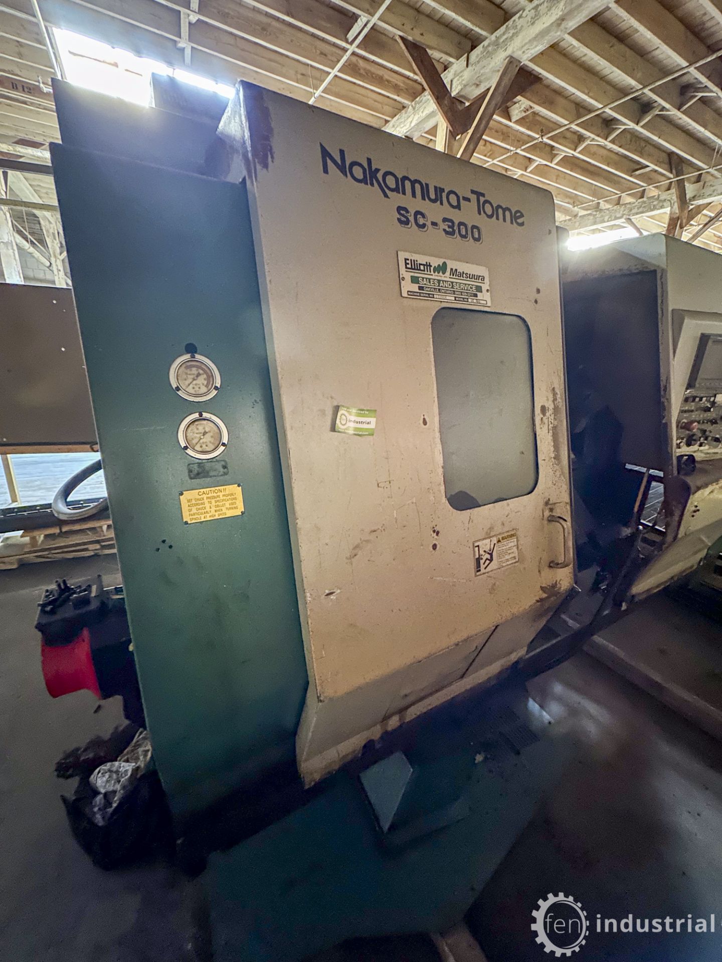 NAKAMURA-TOME SC-300 CNC TURNING CENTER, PROFESSIONAL 3 CNC CONTROL, S/N S306606 (AS-IS, LOCATED