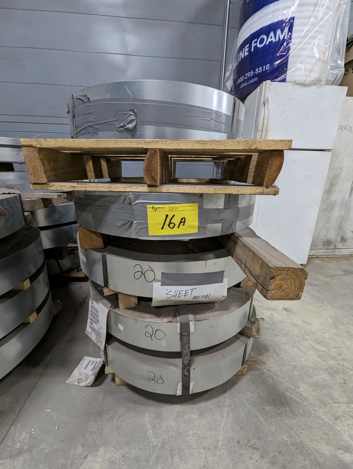LOT OF (18) STEEL COILS, 18-24GA, APPROX. 5" SLIT WIDTH (RIGGING FEE $100) - Image 3 of 13