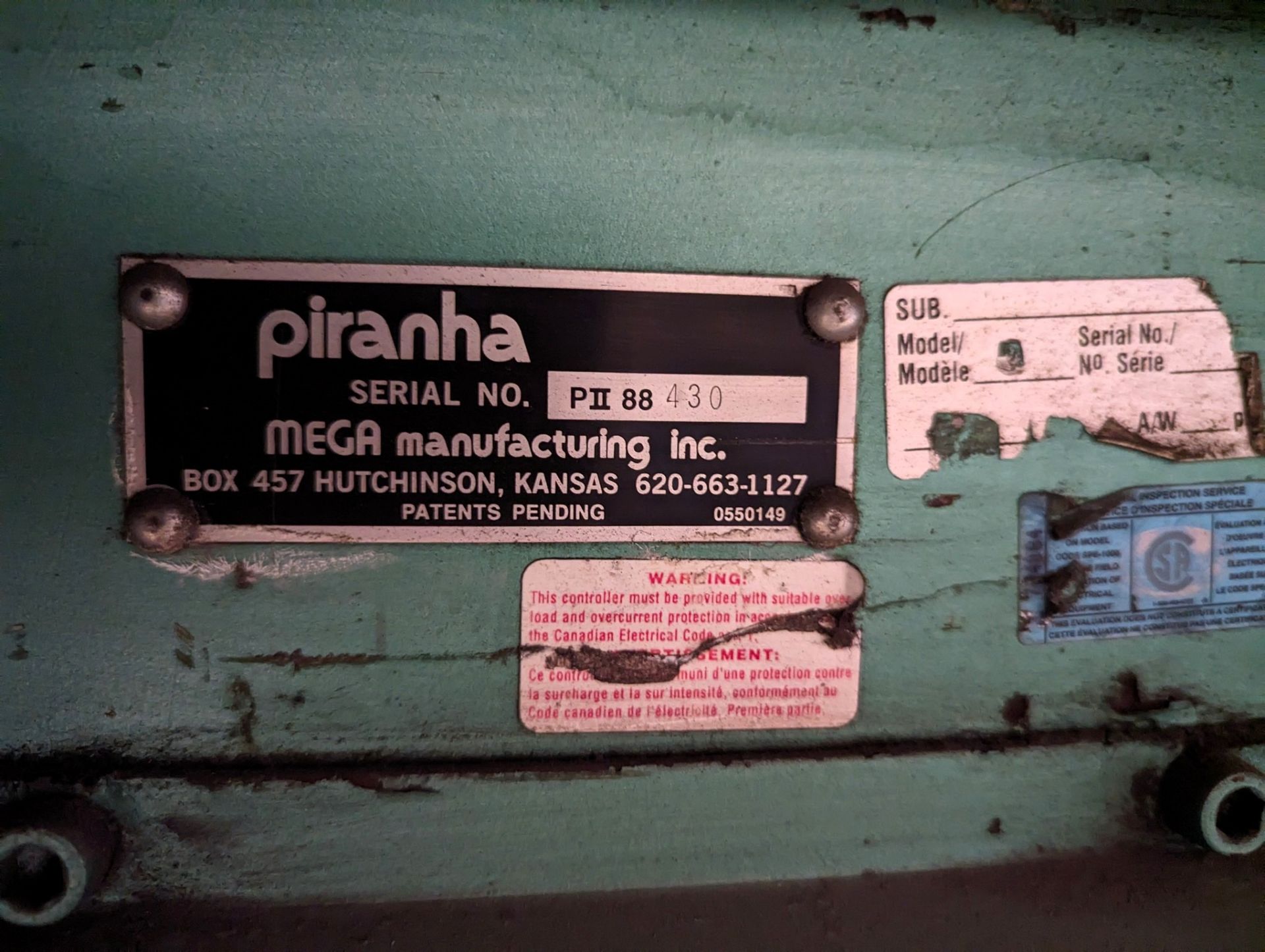 PIRANHA PII88 HYDRAULIC IRONWORKER, 88-TON PUNCH CAP., 1-1/16” DIA. THRU 1”, SHEAR: ¾” X 8” FLAT - Image 20 of 20