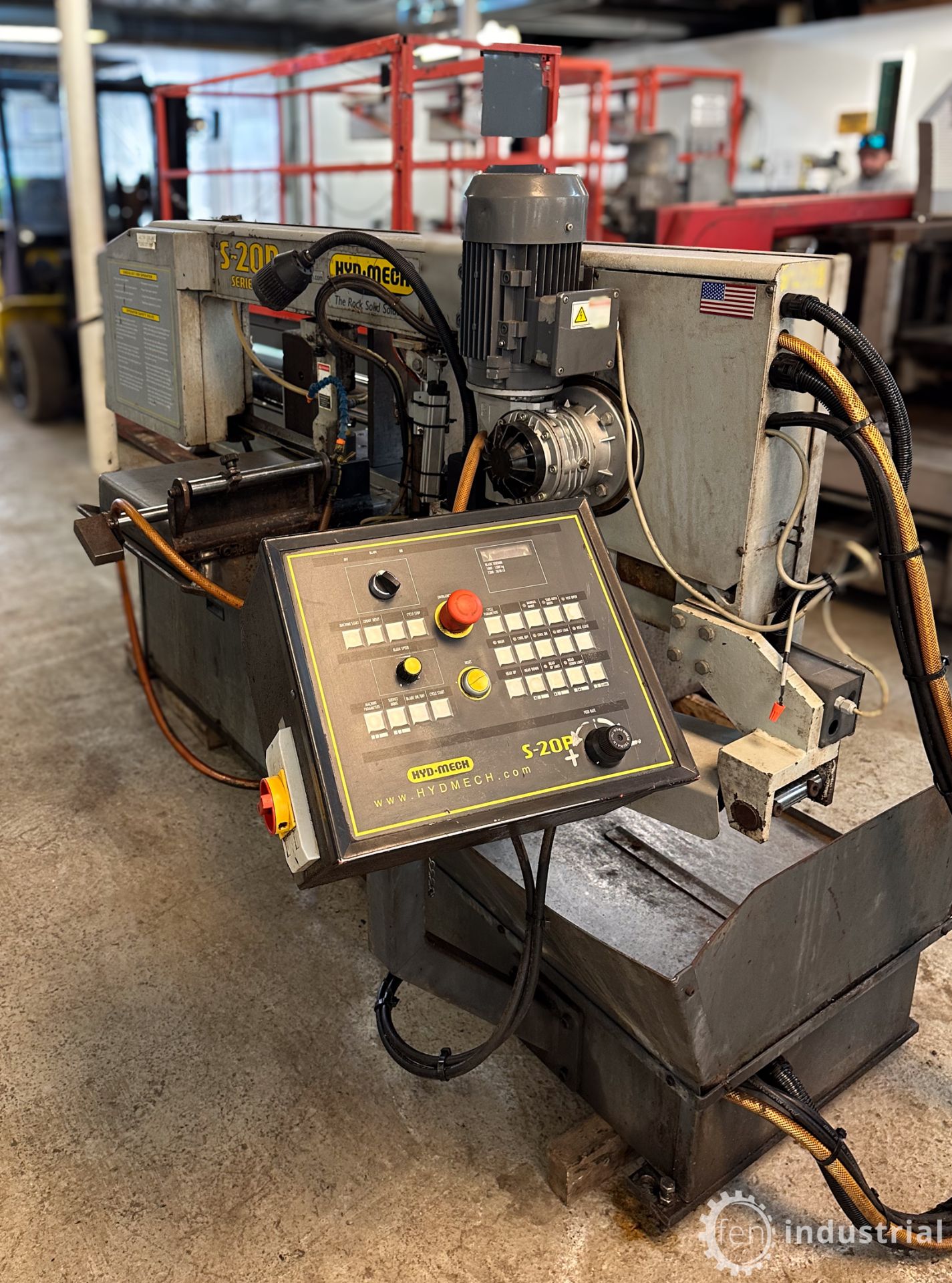 HYD-MECH S-20P SEMI AUTOMATIC HORIZONTAL BANDSAW, SERIES III, S/N 7A1007180 (LOCATED IN BRANTFORD, - Image 10 of 22