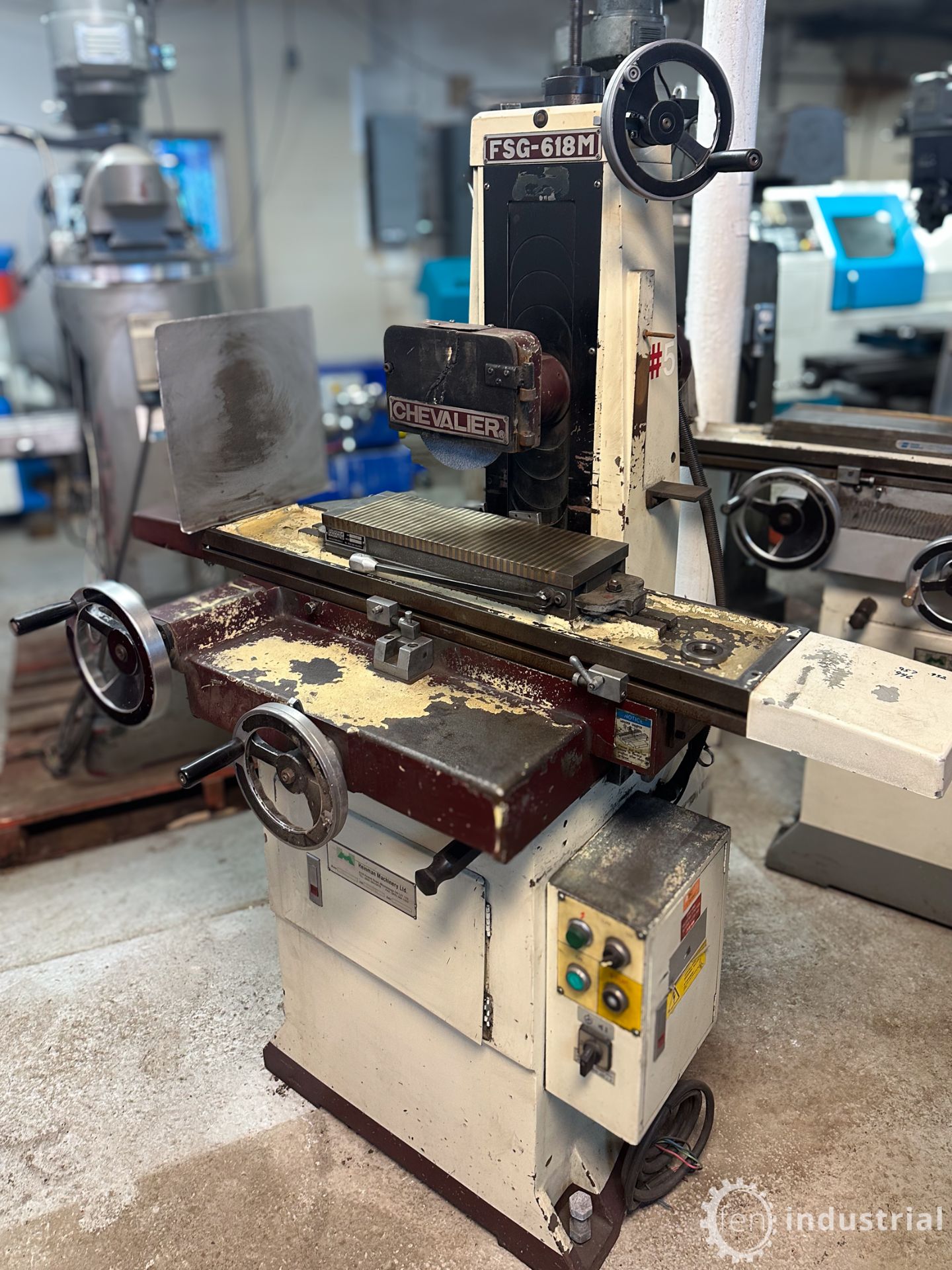 CHEVALIER FSG-618M MANUAL SURFACE GRINDER, WALKER HAGOU MAGNETICS 6" X 18" MAGNETIC CHUCK (#8, - Image 15 of 25