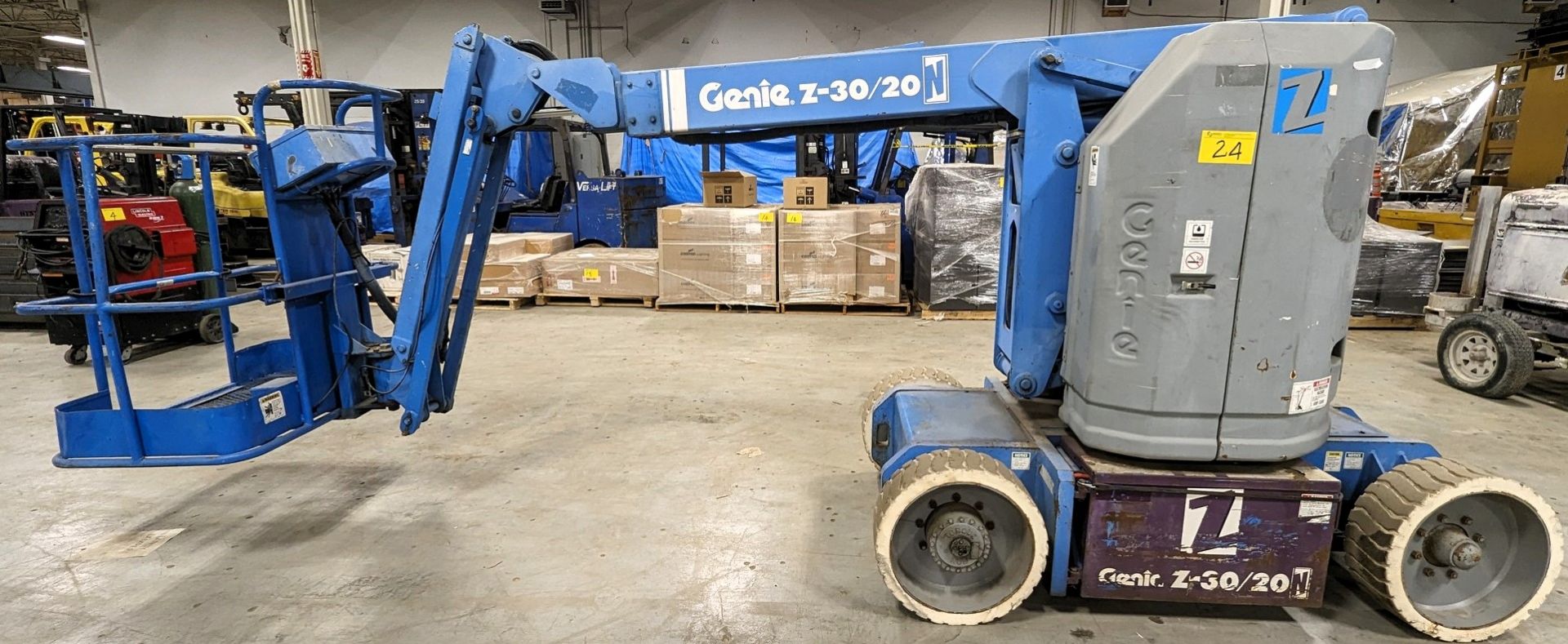 1997 GENIE Z-30/20N ARTICULATED BOOM, 30’ MAX WORKING HEIGHT, 21’ MAX HORIZONTAL REACH, 500LB