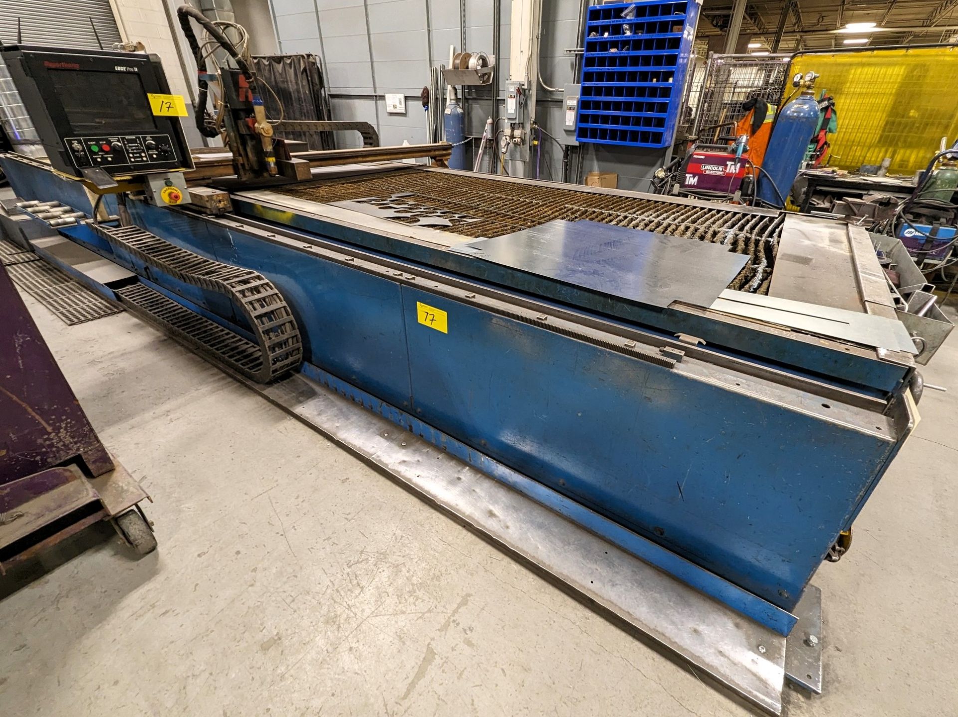 MESSER METALMASTER II CNC PLASMA CUTTING TABLE, 6’ X 20’ CAP., S/N MMII-98-3642, HYPERTHERM EDGE PRO - Image 4 of 30