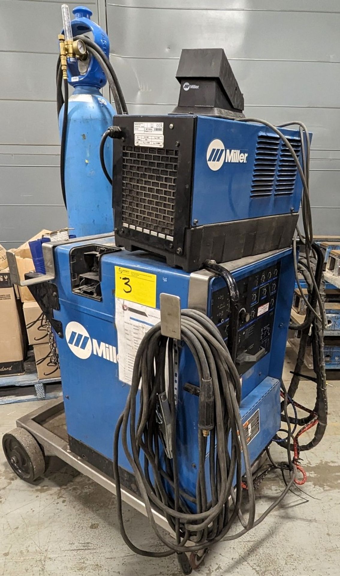 MILLER SYNCROWAVE 250 DX CC AC/DC SQUAREWAVE WELDING POWER SOURCE, S/N LC513445, STOCK NO. 903758 W/