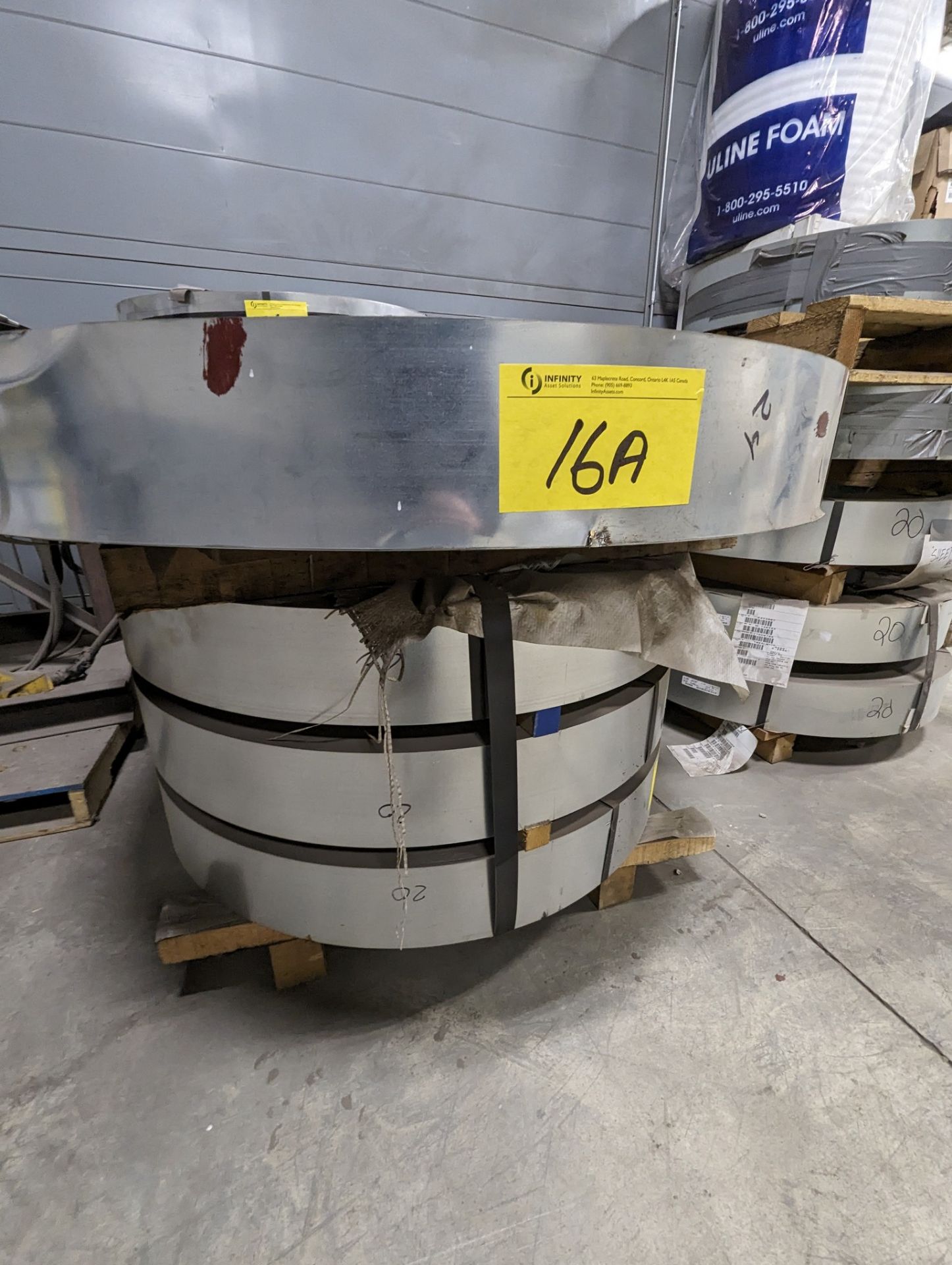 LOT OF (18) STEEL COILS, 18-24GA, APPROX. 5" SLIT WIDTH (RIGGING FEE $100) - Image 12 of 13