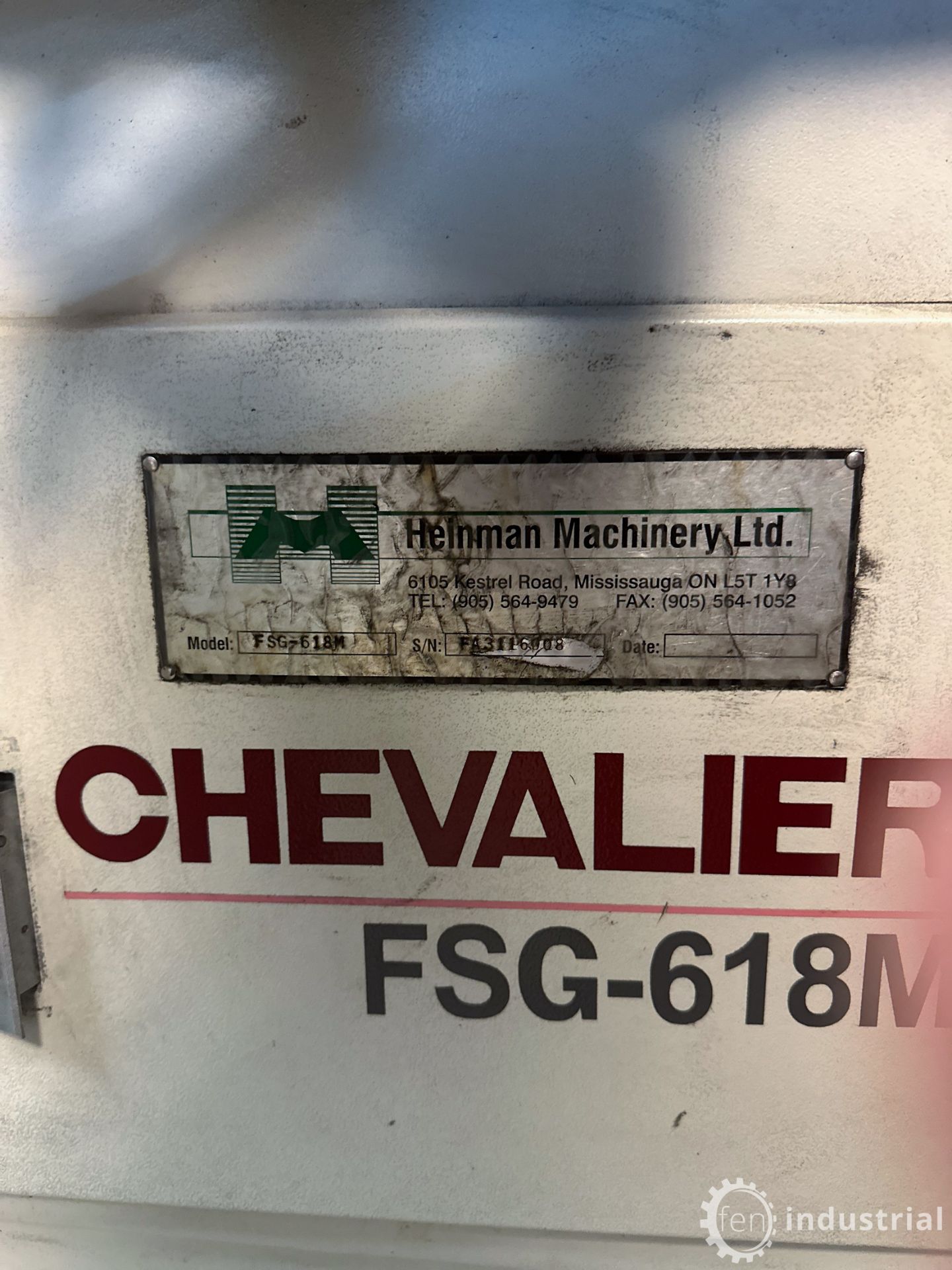 CHEVALIER FSG-618M MANUAL SURFACE GRINDER, WALKER MAGNETICS 6" X 18" MAGNETIC CHUCK, S/N - Image 9 of 22