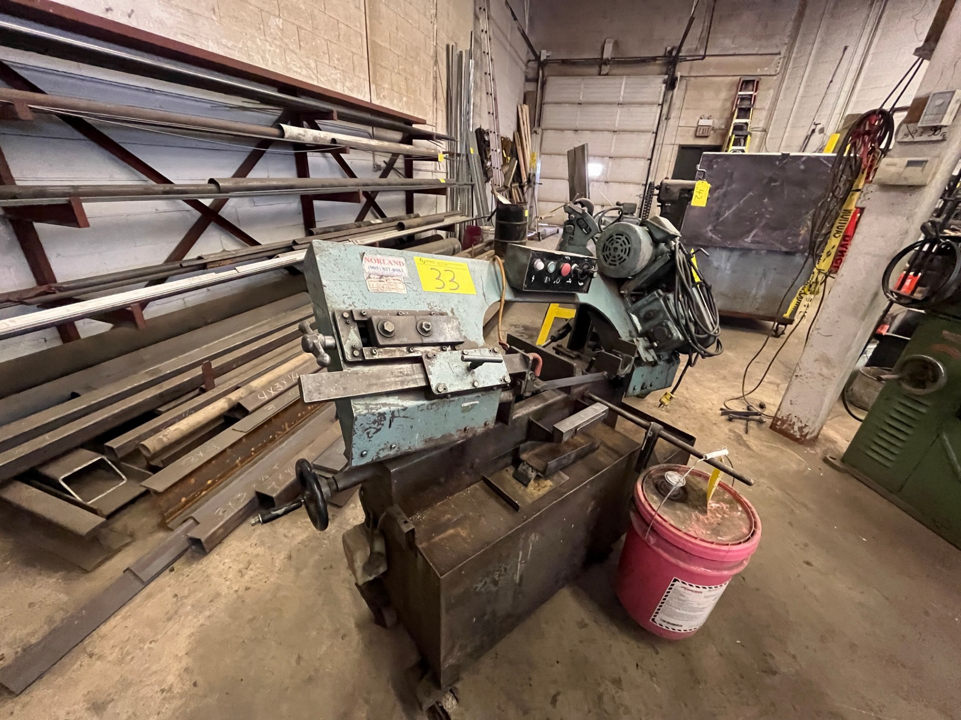 CANADIAN TOOLS HORIZONTAL METAL CUTTING BANDSAW, PORTABLE, S/N 76853 - Image 2 of 4
