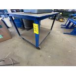 APPROX. 4' X 3' 2-LEVEL METAL SHOP CART