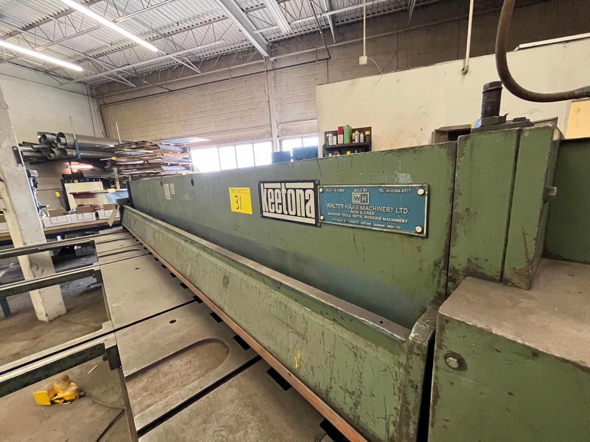 KEETONA SHEARMATIC ASM 1204034 SHEAR, 10’ X ¼” CAP., 600V (RIGGING FEE $1,350) - Image 12 of 15