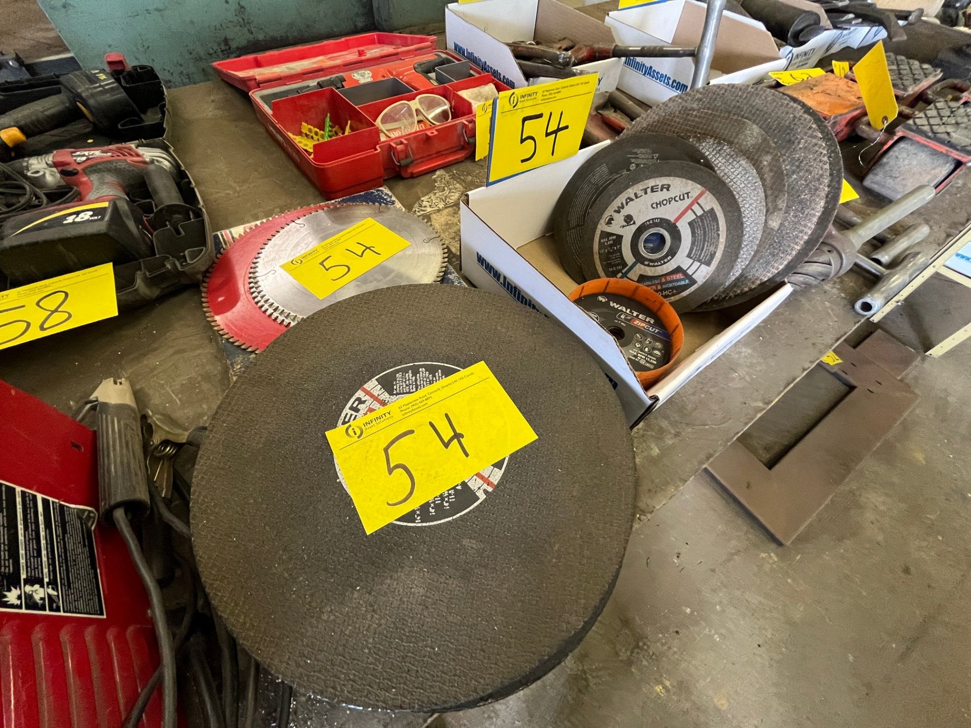 LOT OF CUTTING WHEELS AND BLADES - Image 2 of 2