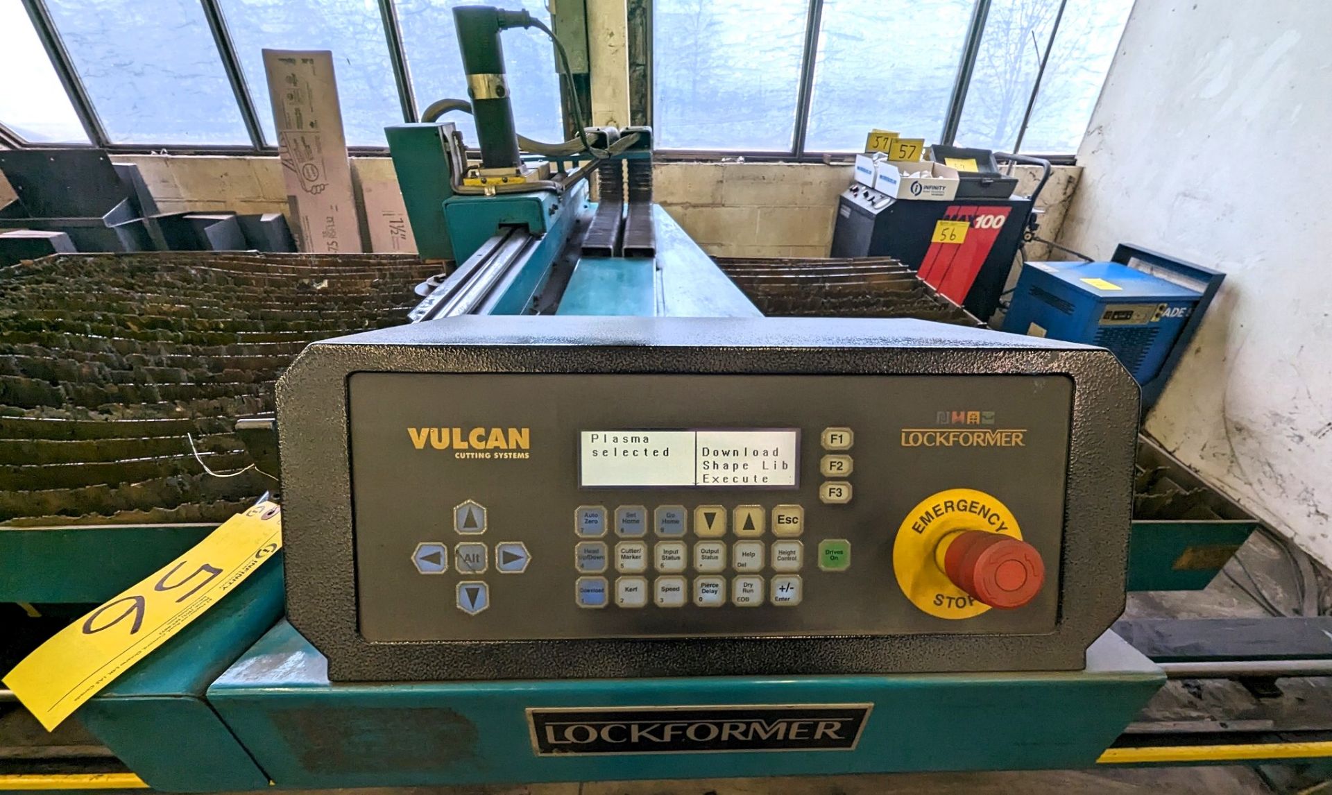 LOCKFORMER VULCAN 2900 PLASMA CUTTING TABLE, 5’ X 10’ CAP., S/N VUL 3399, HYPERTHERM MAX100 POWER - Image 9 of 26