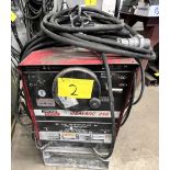LINCOLN ELECTRIC IDEAL ARC 250 MIG WELDER W/ CART, CABLES (NO TANKS)