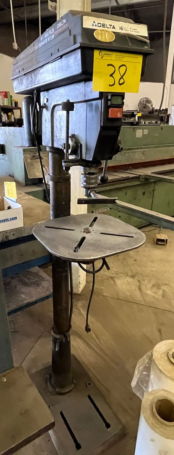 DELTA 16'-1/2" 16-SPEED DRILL PRESS, MODEL 17-965C, S/N 0020 (RIGGING FEE $100)