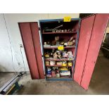 2-DOOR METAL STORAGE CABINET W/ MIXED HARDWARE