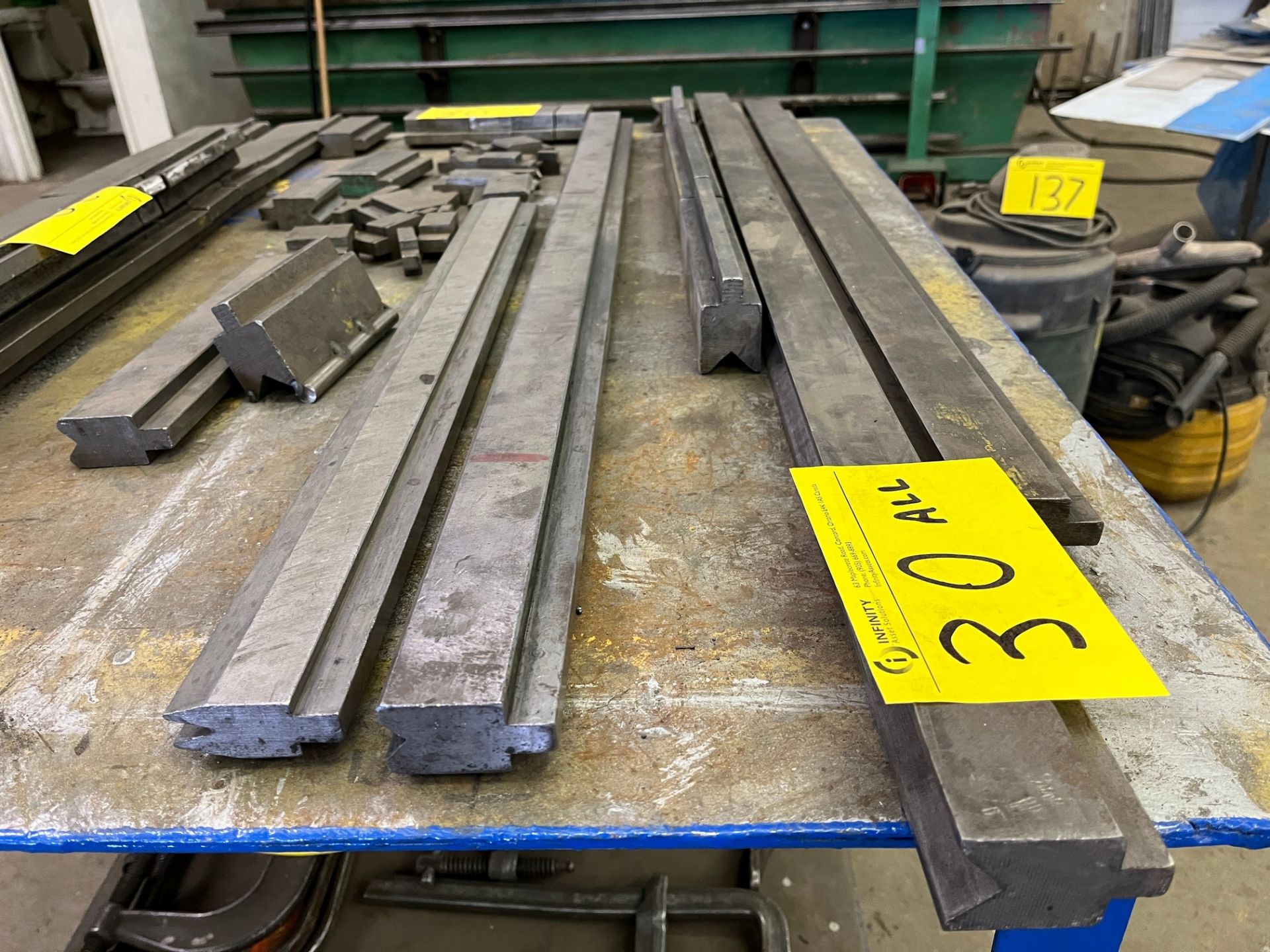 LOT OF ASST. PRESS BRAKE DIES UP TO 10'L (UPPER AND LOWER) - Image 2 of 2
