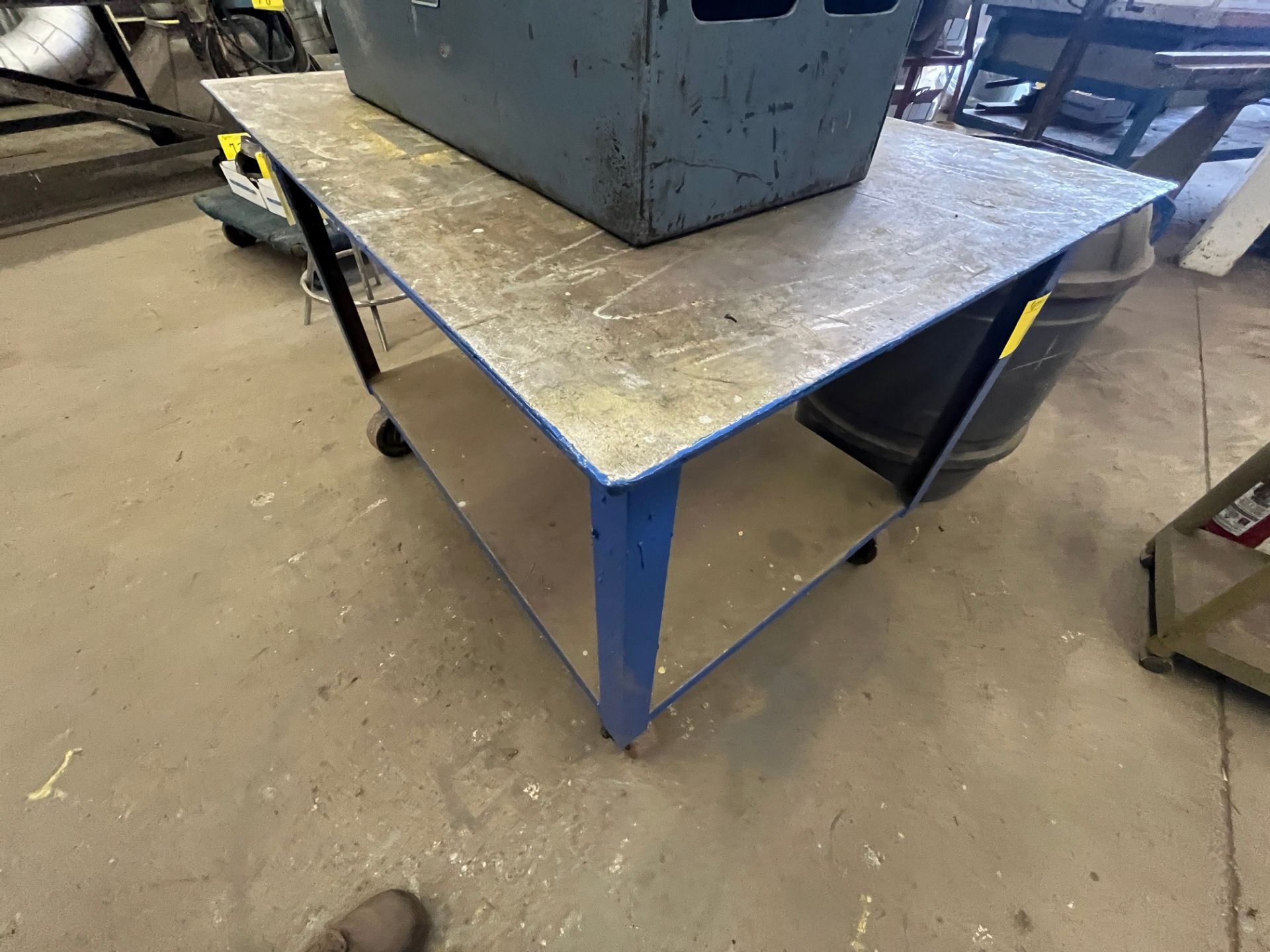 APPROX. 4' X 3' 2-LEVEL METAL SHOP CART - Image 2 of 2
