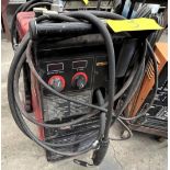 LINCOLN ELECTRIC POWER MIG 255C WELDER W/ CART, CABLES (NO TANKS)