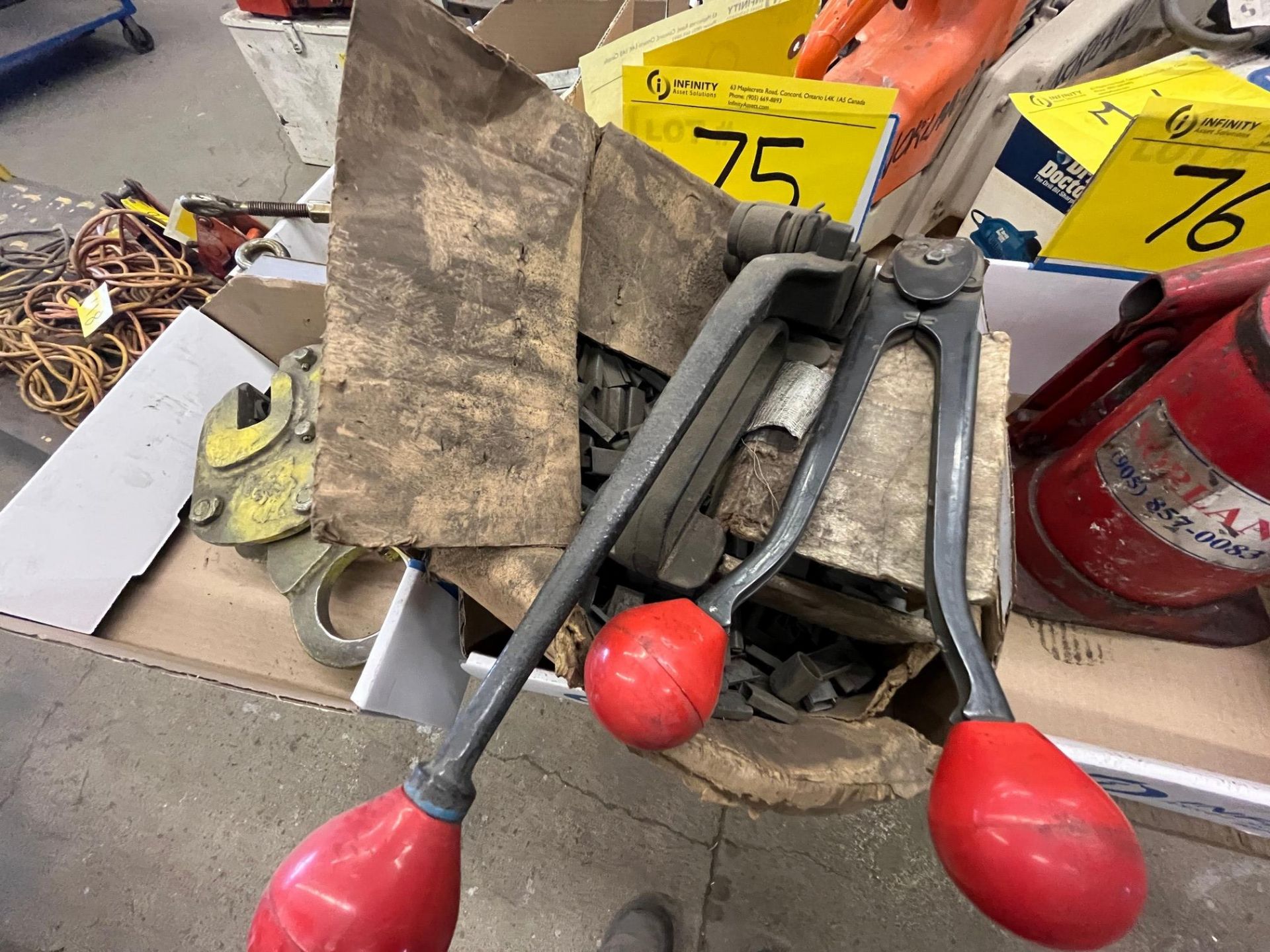 STRAPPING CART TOOLS W/ CLIPS