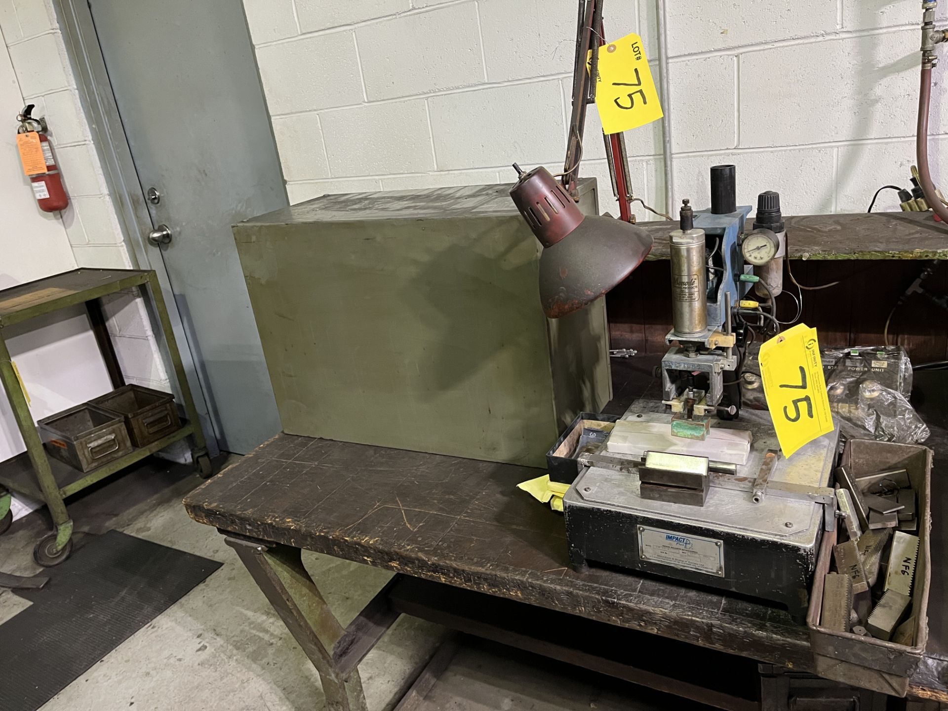 MONODE AM10A MARKING MACHINE W/ CONTROL UNIT AND BENCH