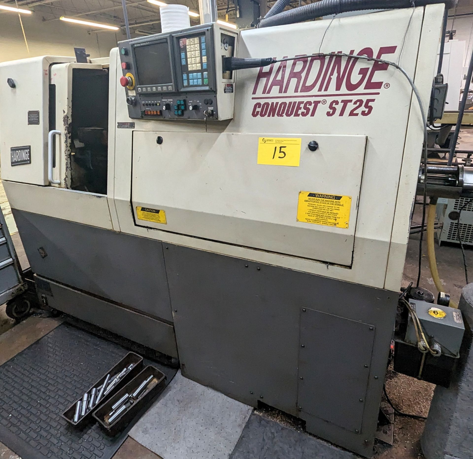 HARDINGE CONQUEST ST25 GANG TOOL CNC TURNING CENTER, GE FANUC O-T CNC CONTROL, S/N ST-172-25, - Image 2 of 12