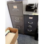 SAFE, (2) FILE CABINETS