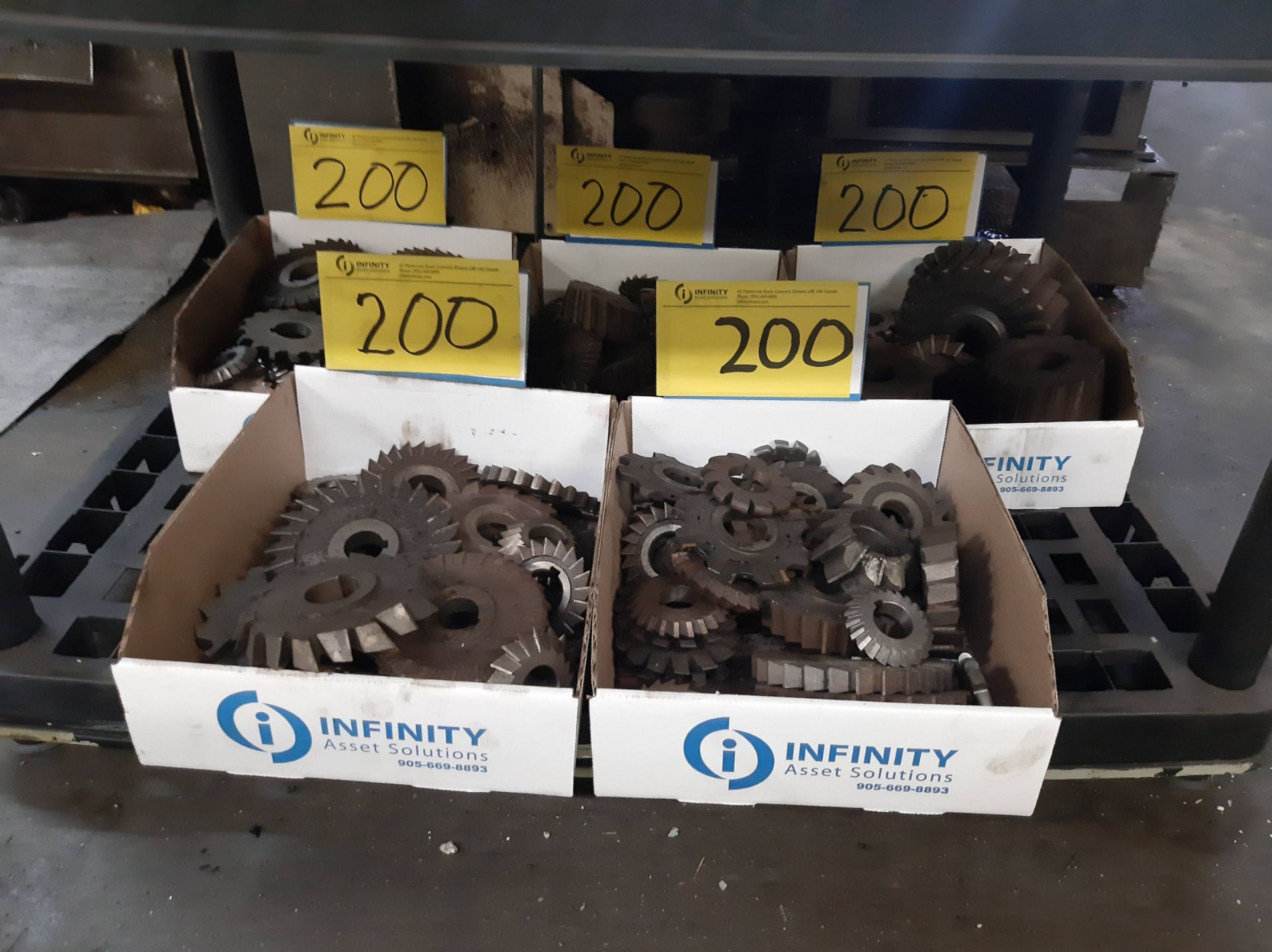 LOT OF (5) BOXES OF CUTTING WHEELS