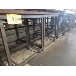 LOT OF (7) METAL SHOP CARTS