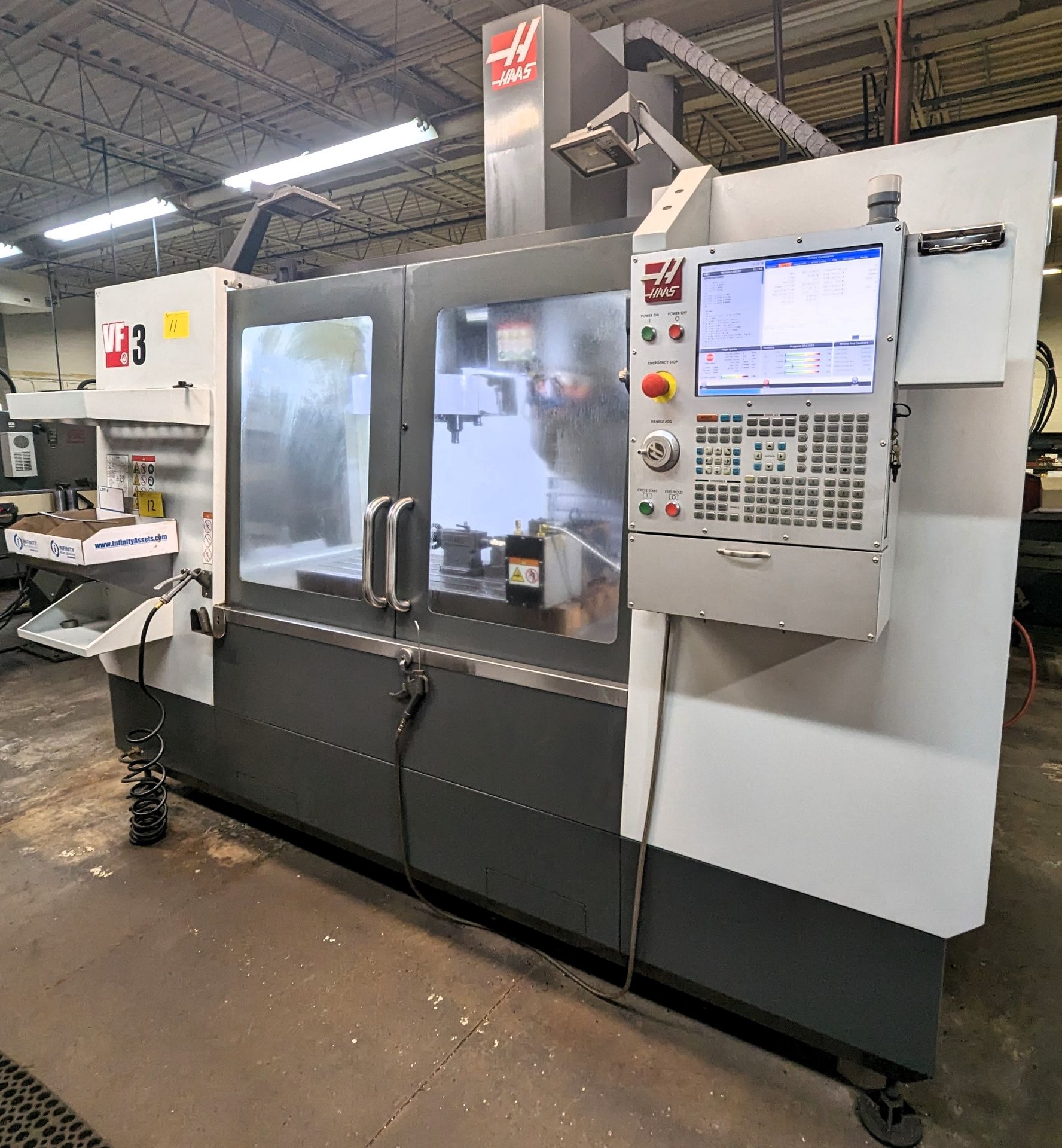 2019 HAAS VF-3 CNC VERTICAL MACHINING CENTER, CNC CONTROL, CAT40, 8,100 RPM SPINDLE, APPROX. 2,686 - Image 2 of 21