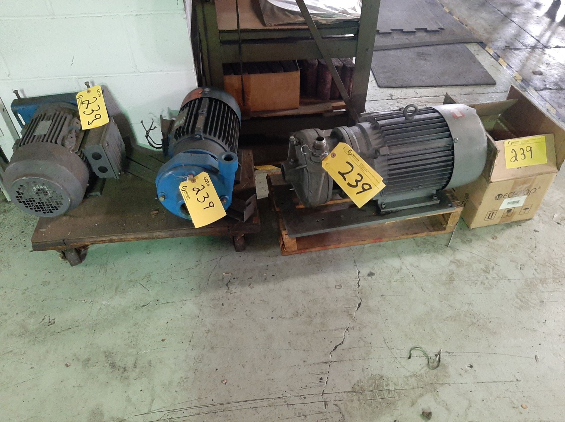 LOT OF (4) MOTORS AND (2) PUMPS