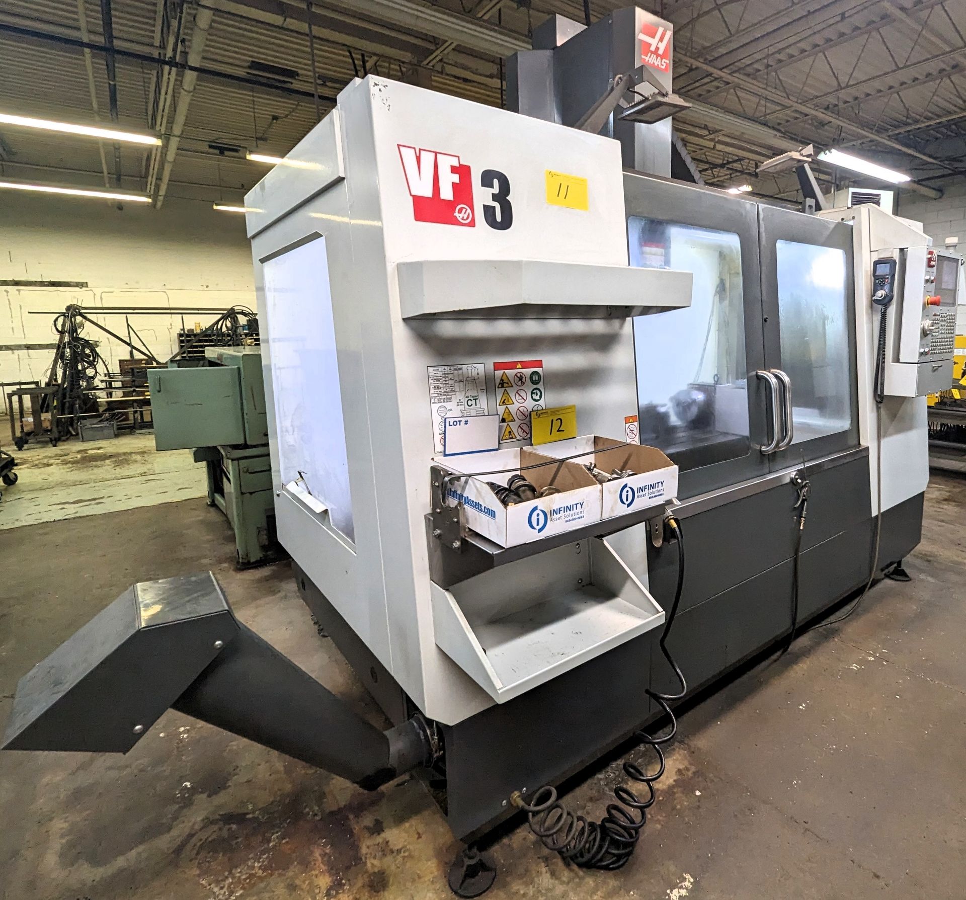 2019 HAAS VF-3 CNC VERTICAL MACHINING CENTER, CNC CONTROL, CAT40, 8,100 RPM SPINDLE, APPROX. 2,686 - Image 3 of 21