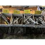LOT OF (4) BOXES OF WRENCHES, PRY BARS, TORQUE WRENCH