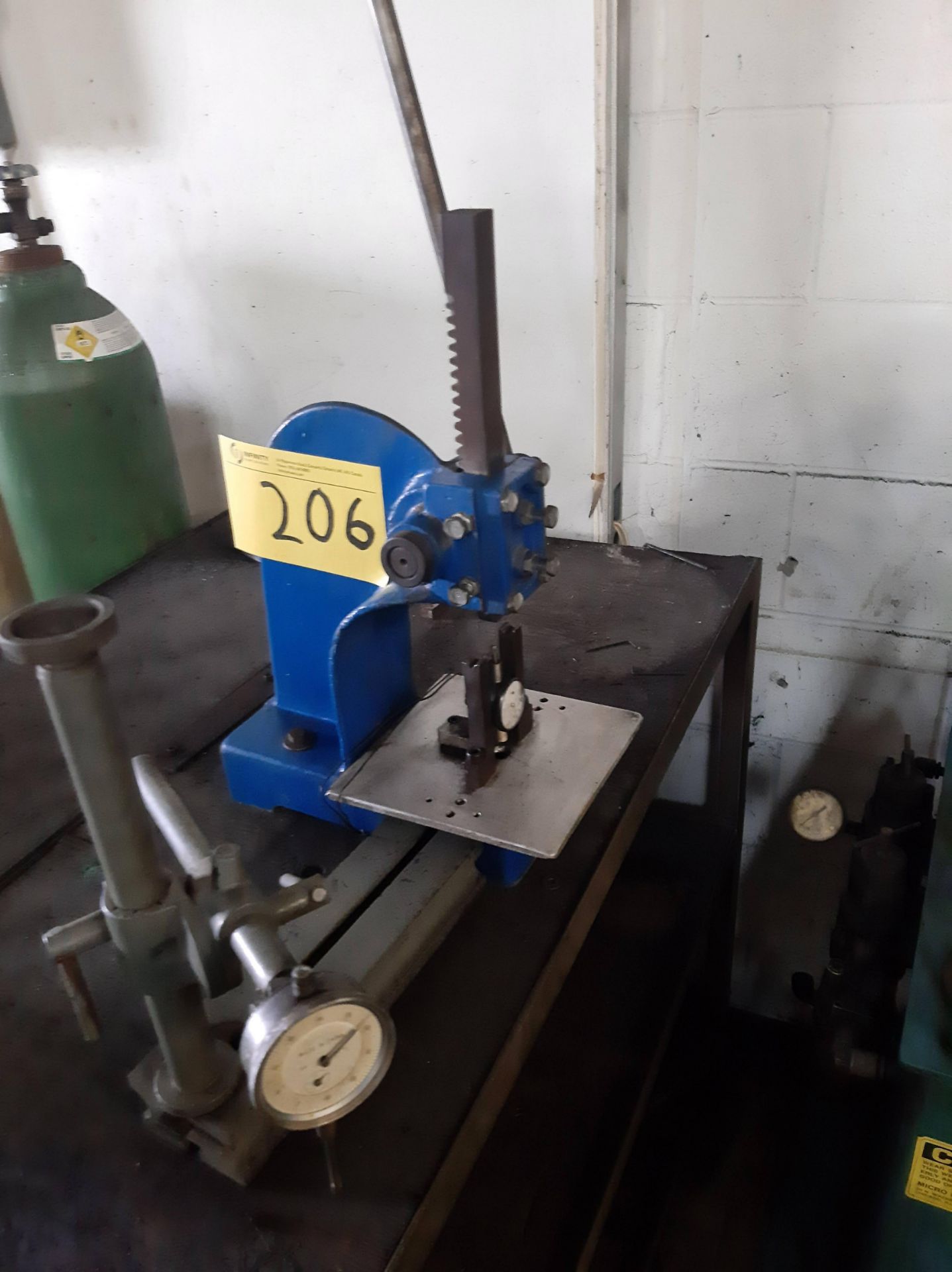 ARBOUR PRESS AND DIAL GAUGE FIXTURE