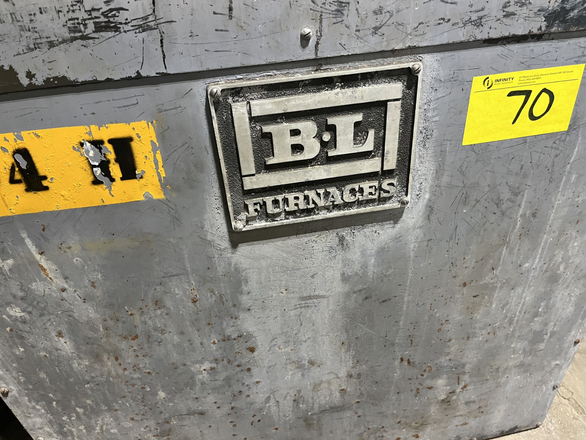 BL FURNACES ESB301830 ELECTRIC FURNACE, 1,000F MAX TEMP, S/N 65530 W/ EXTRA MELTING BOX (RIGGING FEE - Image 3 of 4